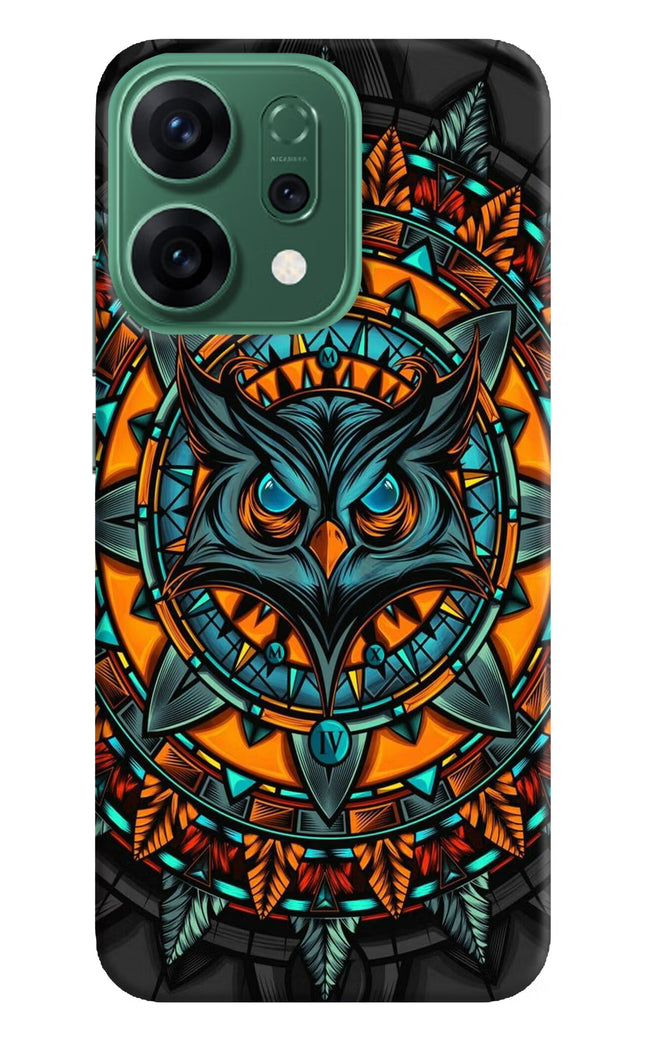 Angry Owl Art Oppo Reno14 5G Hard Case Back Cover by Casekaro