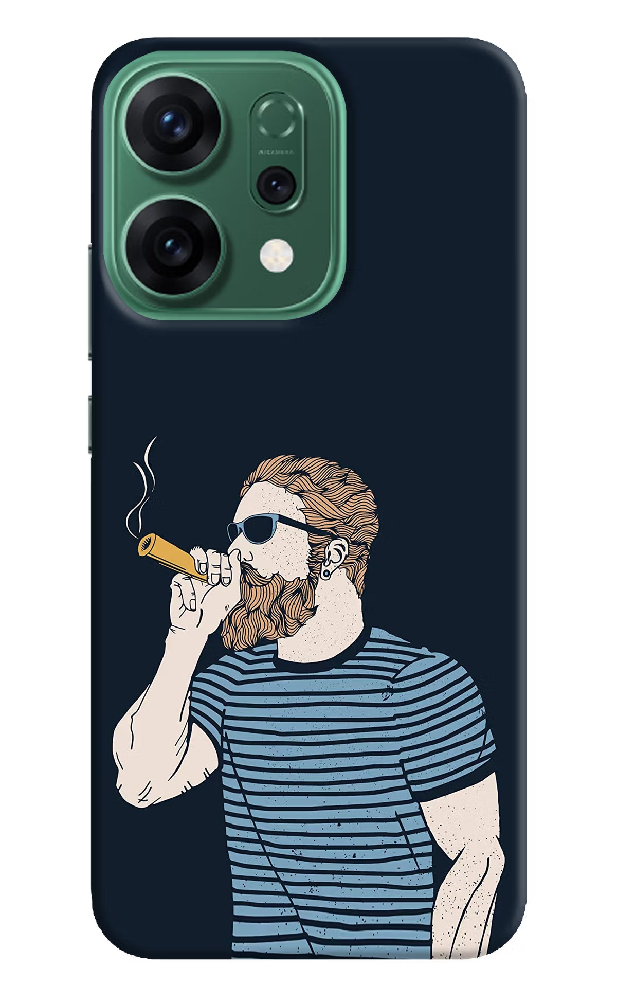 Smoking Oppo Reno14 5G Hard Case Back Cover by Casekaro