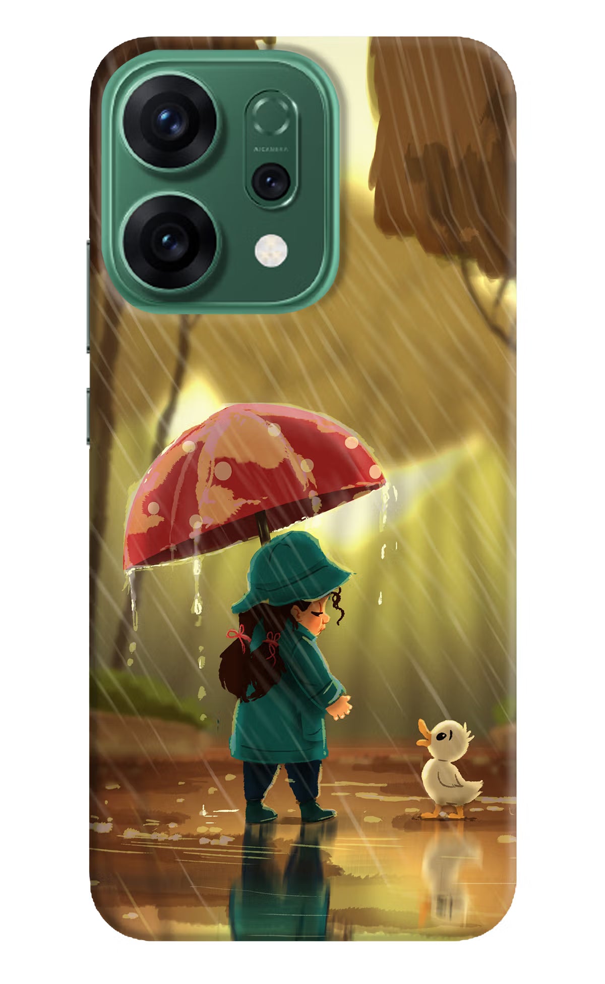 Rainy Day Oppo Reno14 5G Hard Case Back Cover by Casekaro