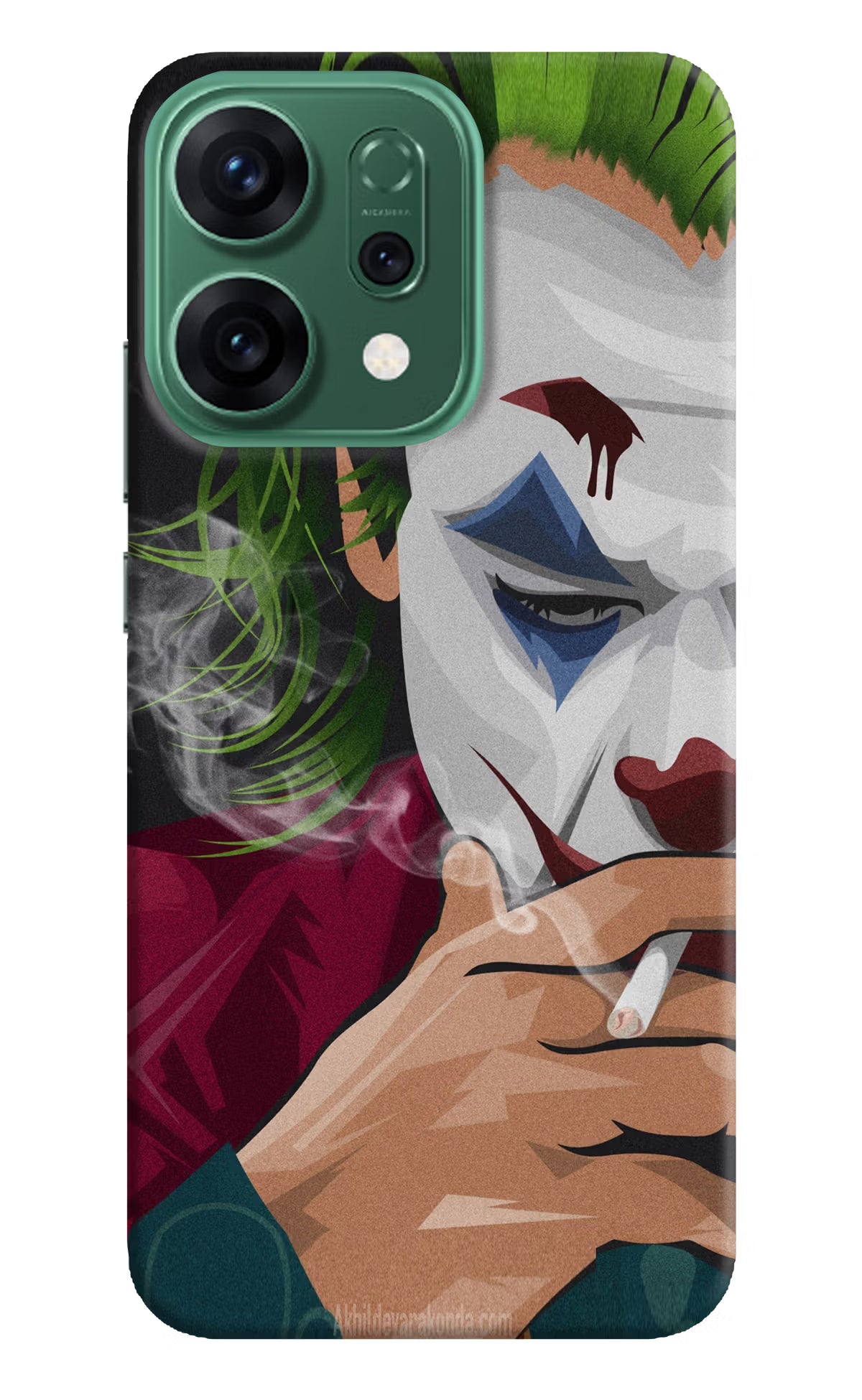 Joker Smoking Oppo Reno14 5G Hard Case Back Cover by Casekaro