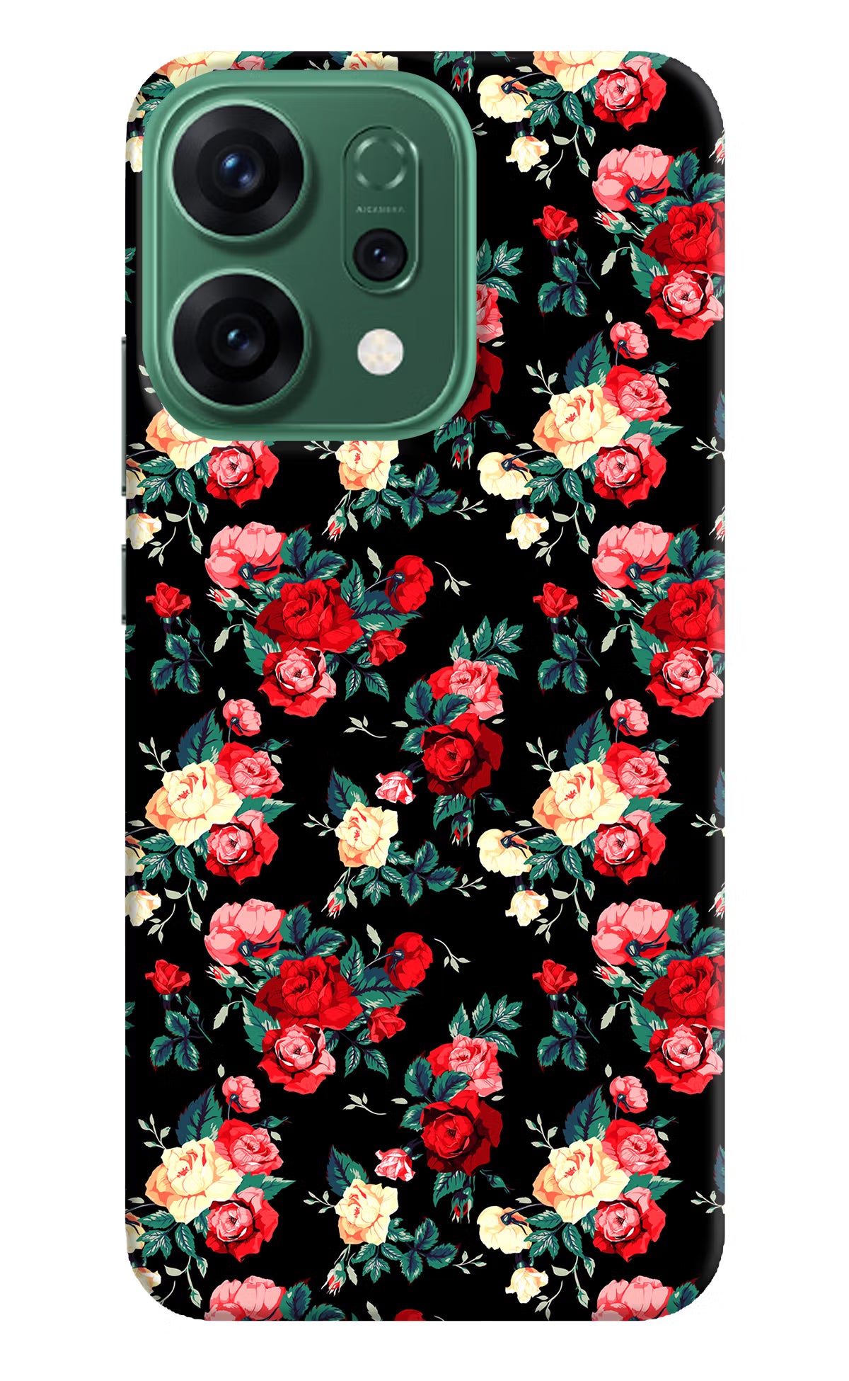 Rose Pattern Oppo Reno14 5G Hard Case Back Cover by Casekaro