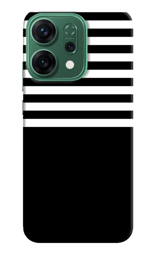 Black and White Print Oppo Reno14 5G Hard Case Back Cover by Casekaro