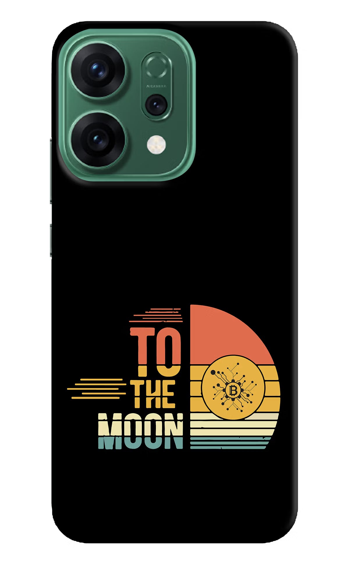 To the Moon Oppo Reno14 5G Hard Case Back Cover by Casekaro