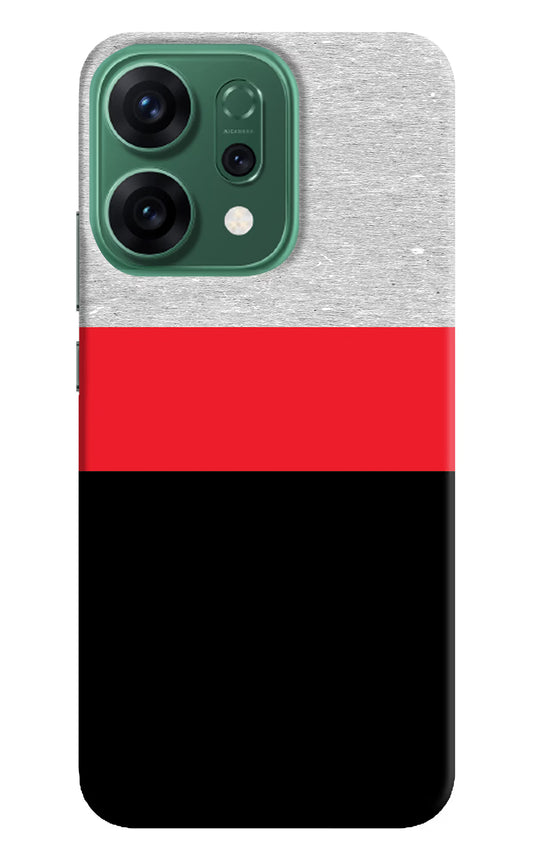 Tri Color Pattern Oppo Reno14 5G Hard Case Back Cover by Casekaro
