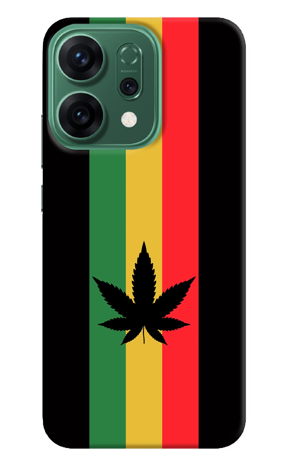 Weed Flag Oppo Reno14 5G Hard Case Back Cover by Casekaro