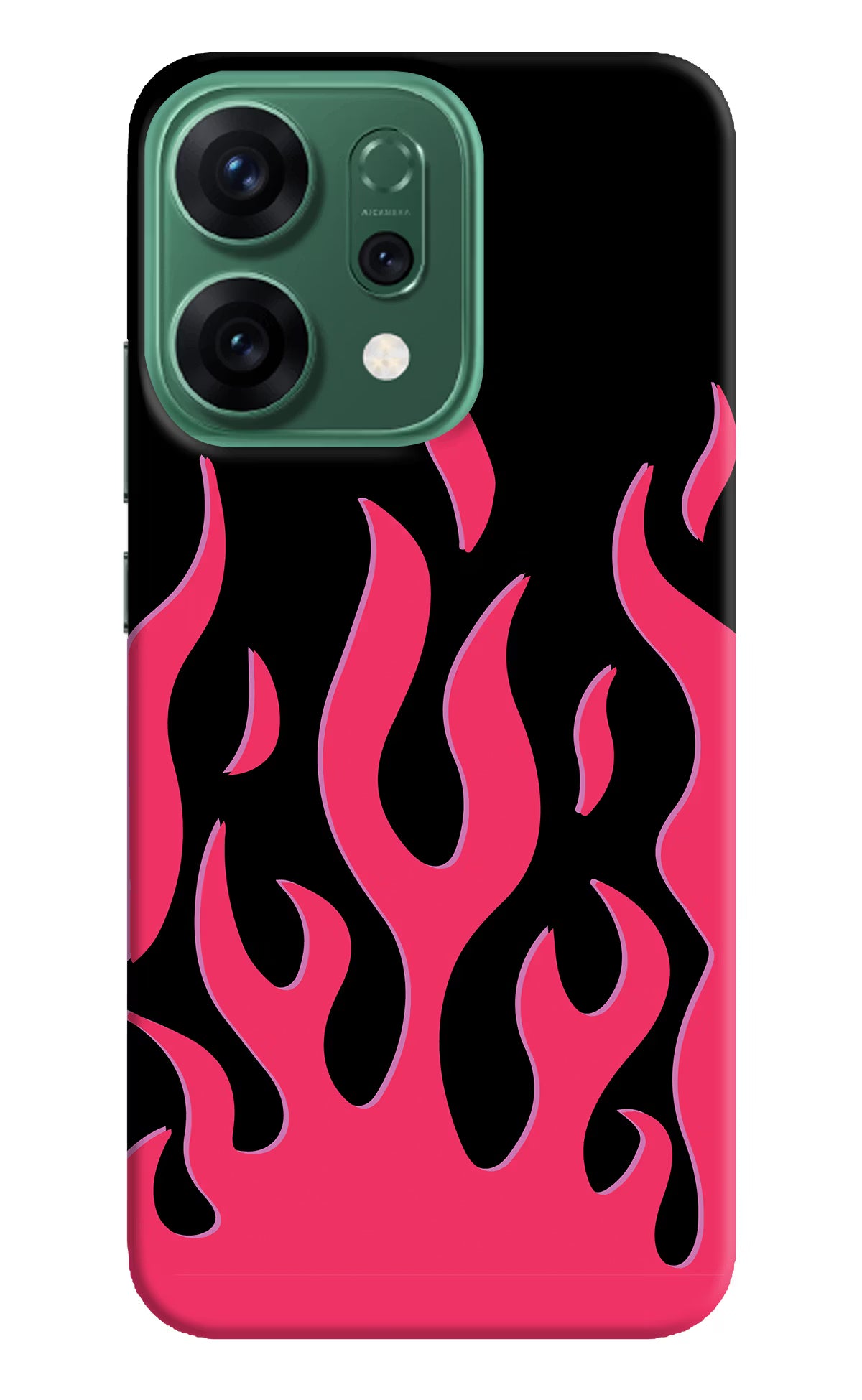 Fire Flames Oppo Reno14 5G Hard Case Back Cover by Casekaro