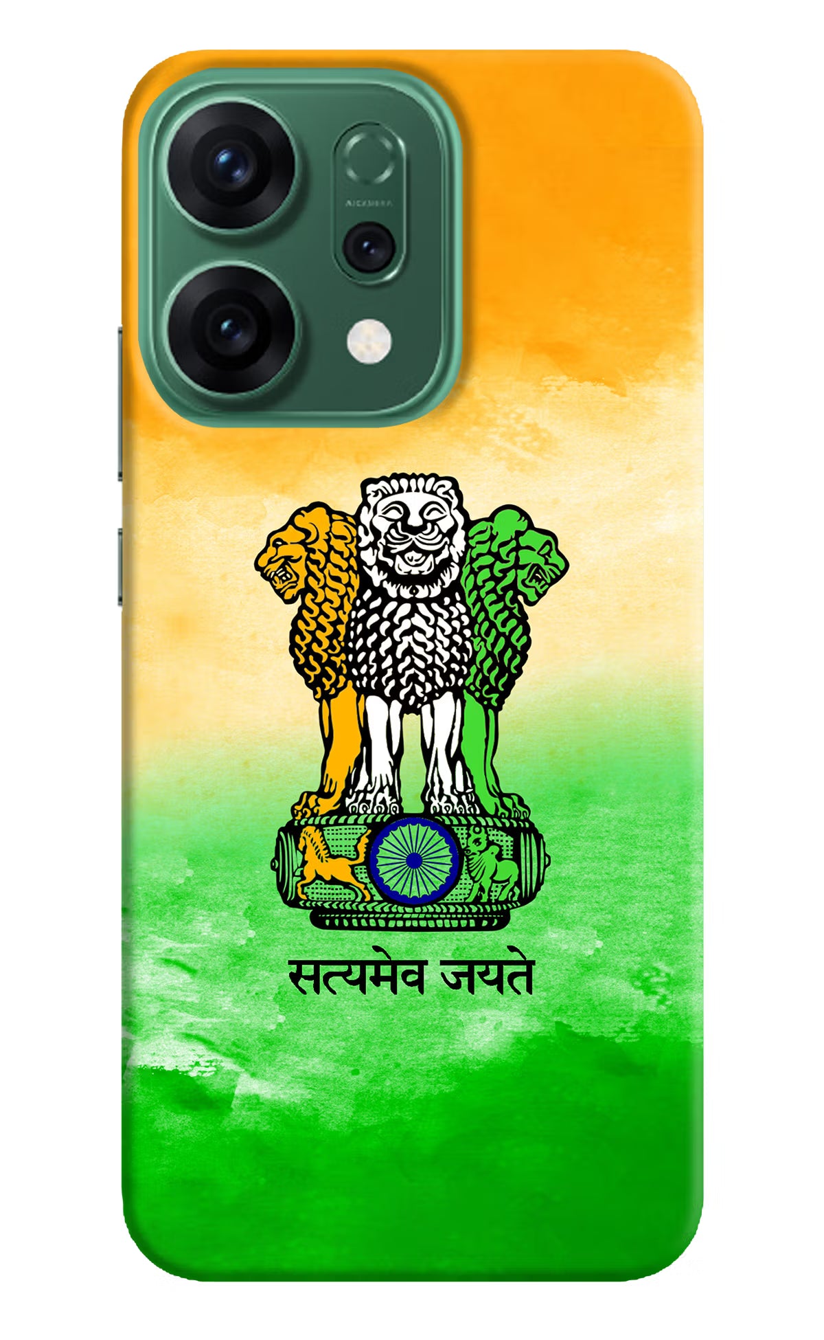 Satyamev Jayate Flag Oppo Reno14 5G Hard Case Back Cover by Casekaro