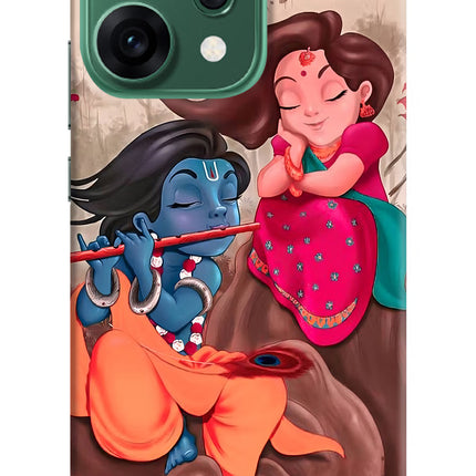 Radhe Krishna Oppo Reno14 5G Hard Case Back Cover by Casekaro