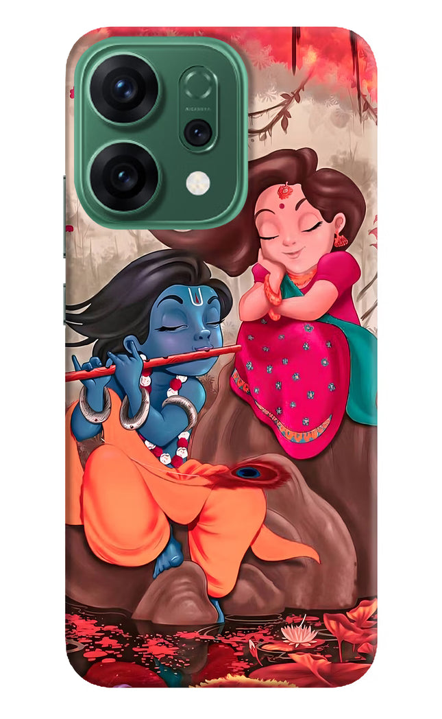 Radhe Krishna Oppo Reno14 5G Hard Case Back Cover by Casekaro