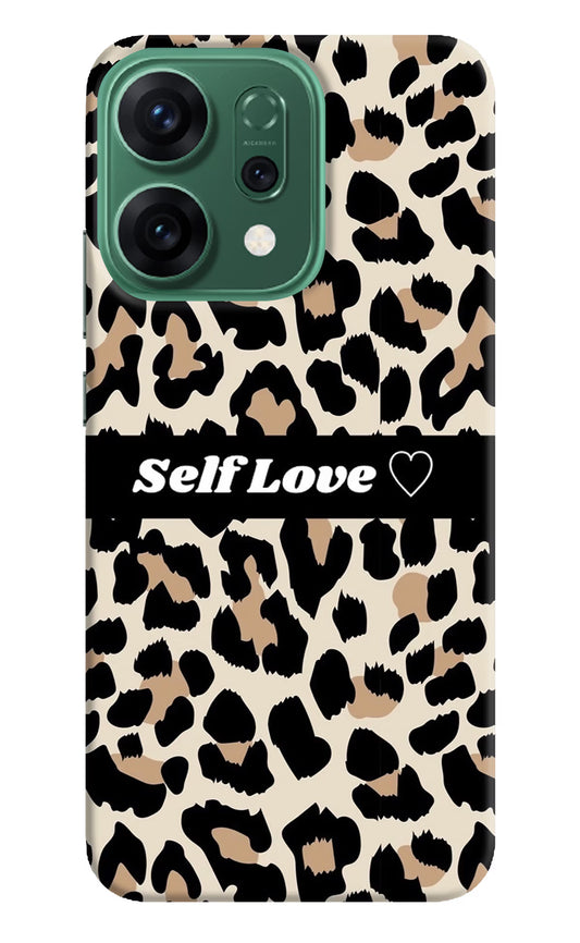 Leopard Print Self Love Oppo Reno14 5G Hard Case Back Cover by Casekaro