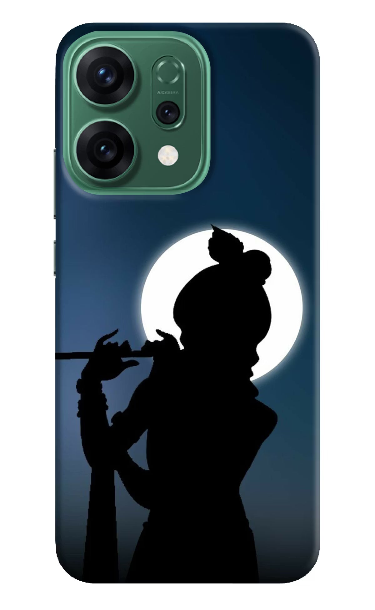 Shri Krishna Silhouette Oppo Reno14 5G Hard Case Back Cover by Casekaro