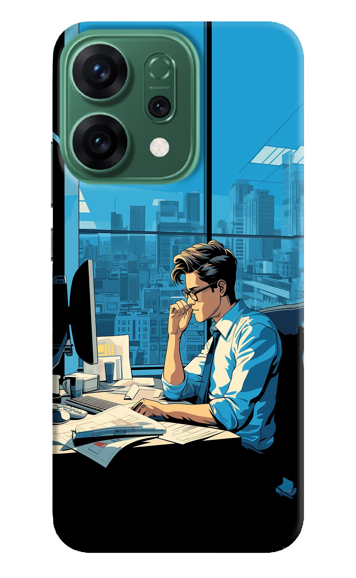 Focused Hustler (AI Generated) Oppo Reno14 5G Hard Case Back Cover by Casekaro