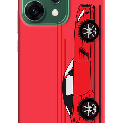 Red Velocity Oppo Reno14 5G Hard Case Back Cover by Casekaro