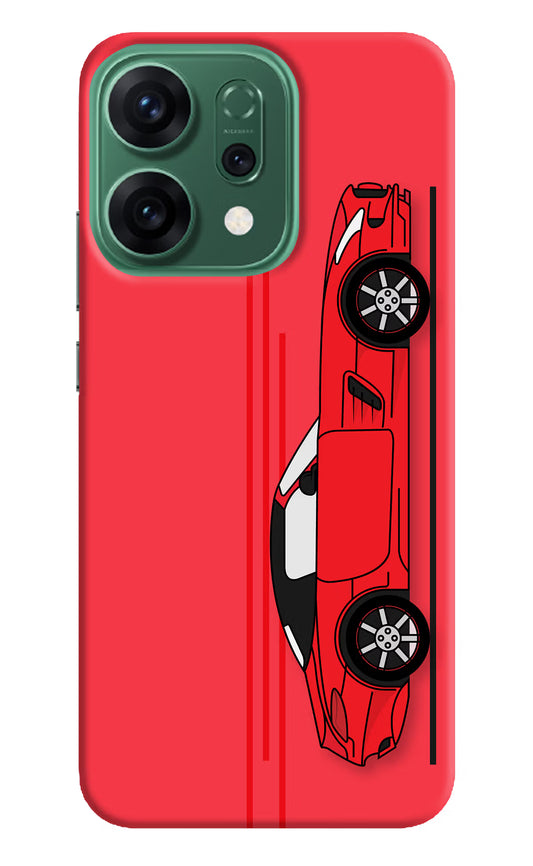 Red Velocity Oppo Reno14 5G Hard Case Back Cover by Casekaro