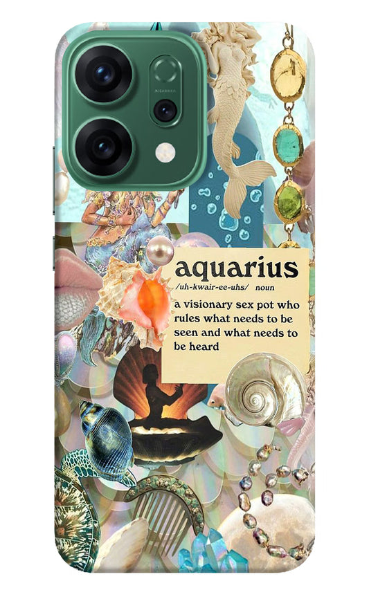 Aquarius Zodiac Oppo Reno14 5G Hard Case Back Cover by Casekaro