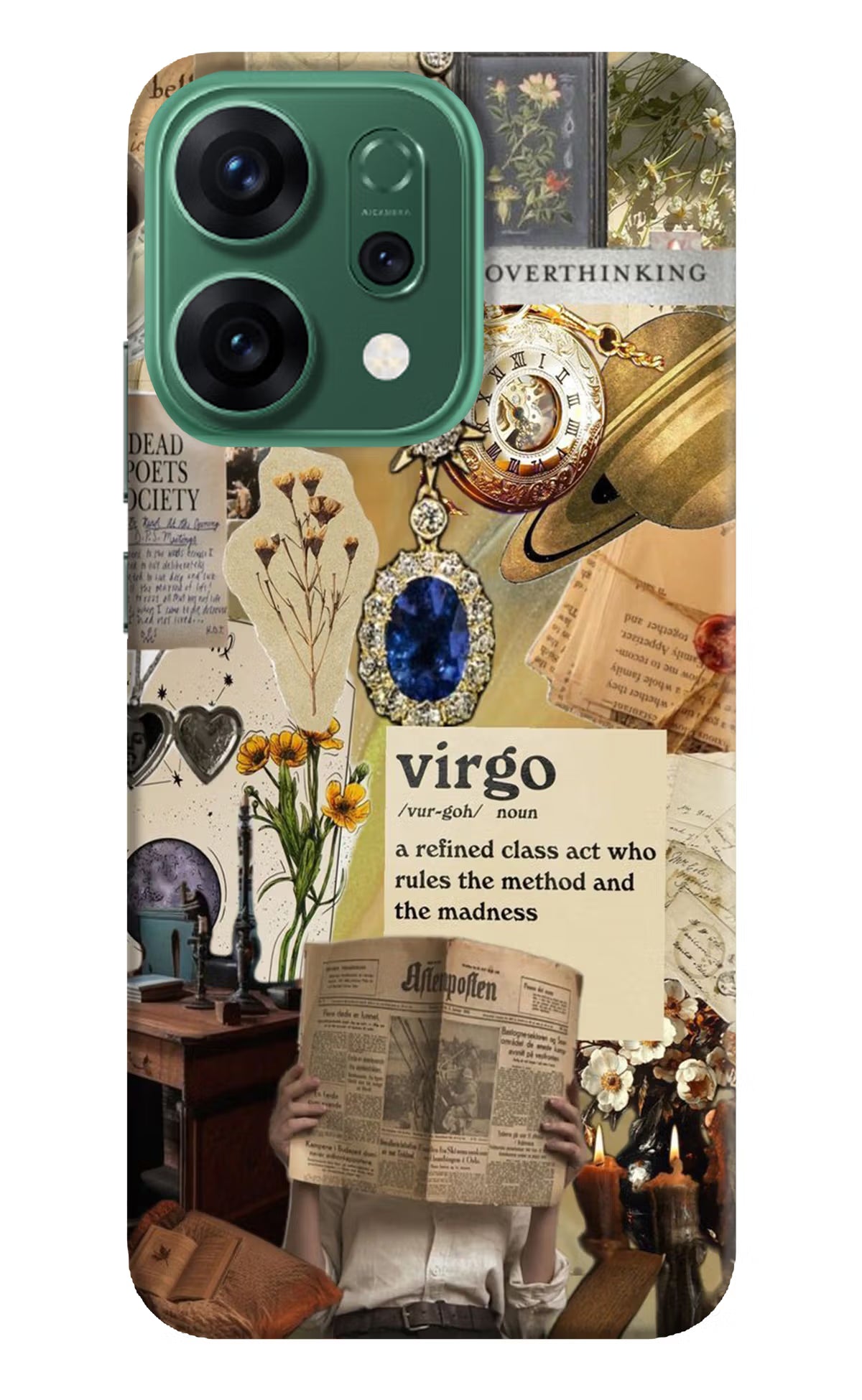 Virgo Zodiac Oppo Reno14 5G Hard Case Back Cover by Casekaro