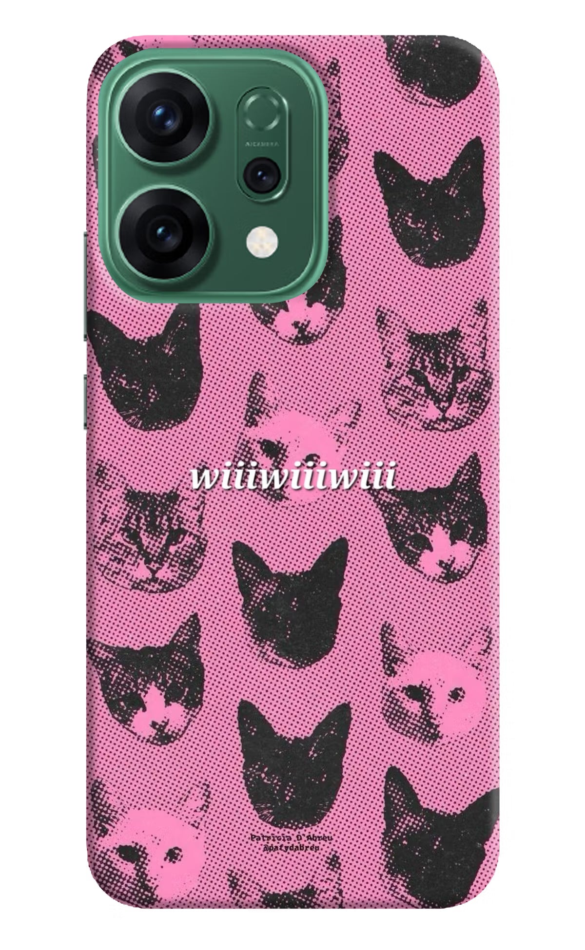 Pink Cats Oppo Reno14 5G Back Cover