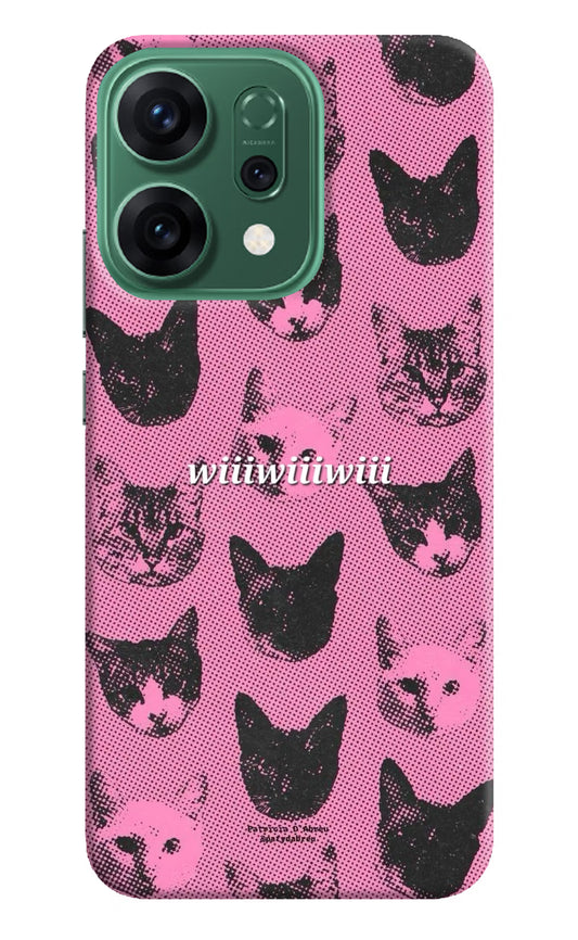 Pink Cats Oppo Reno14 5G Hard Case Back Cover by Casekaro