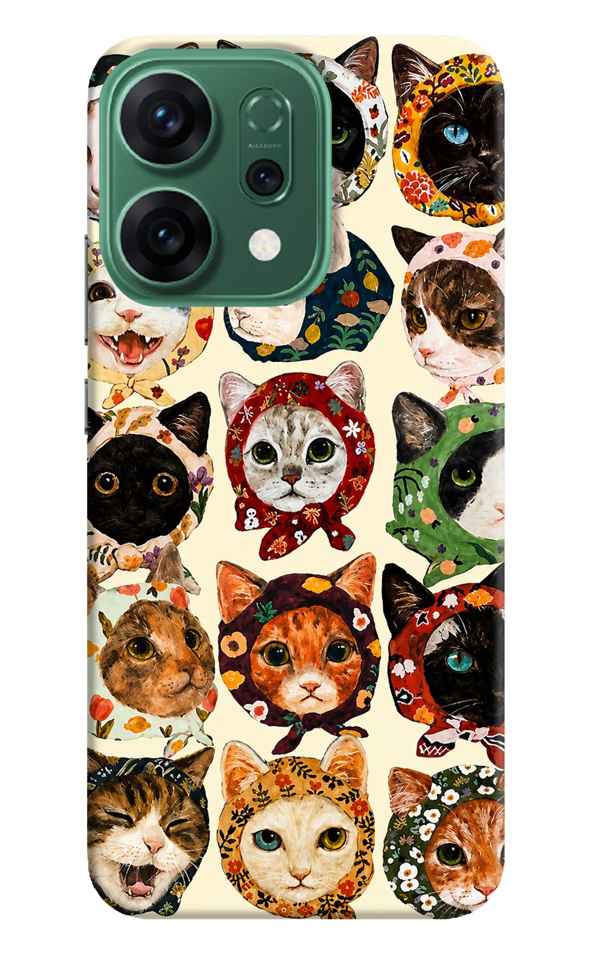 Cool Cat Oppo Reno14 5G Back Cover