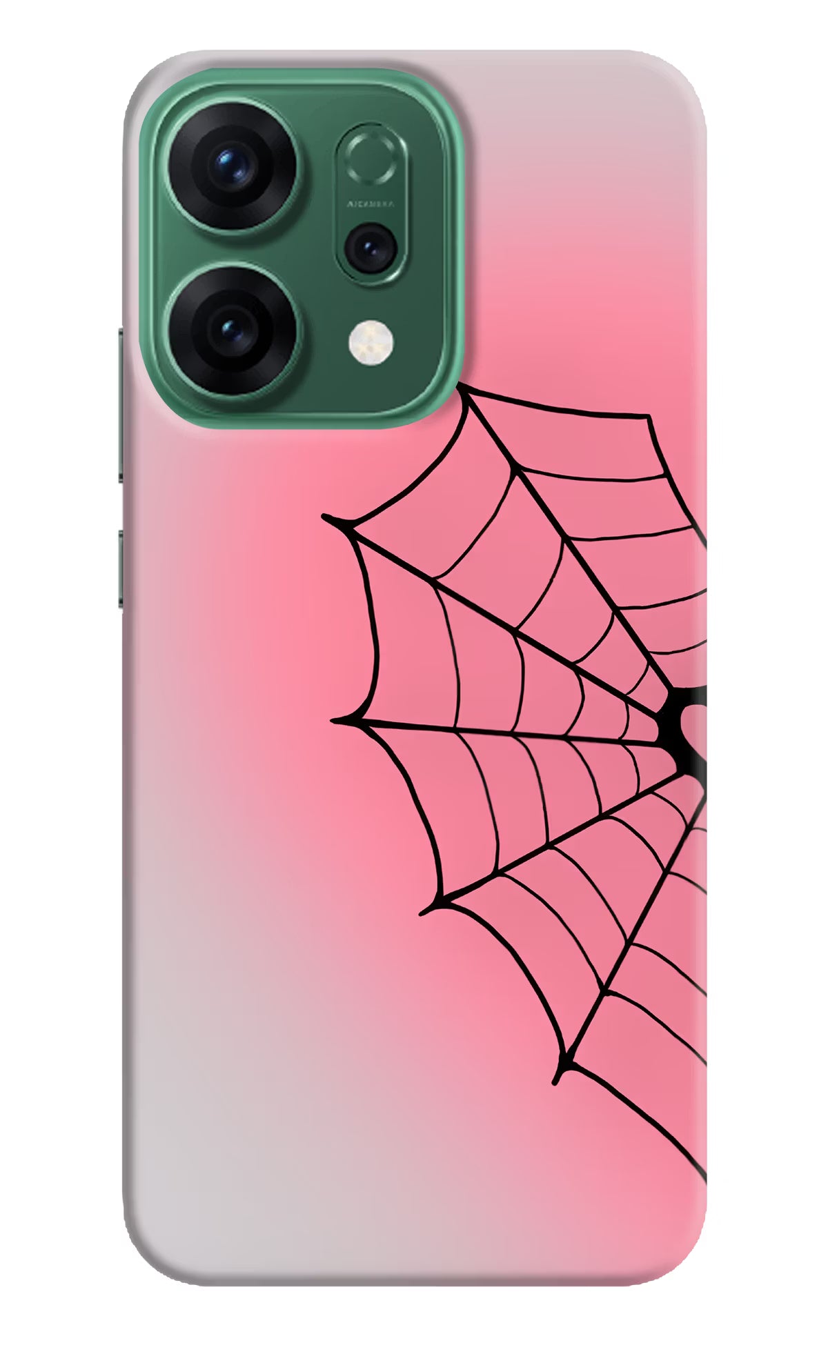 Pink Web Oppo Reno14 5G Back Cover