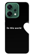 This World Oppo Reno14 5G Hard Case Back Cover by Casekaro
