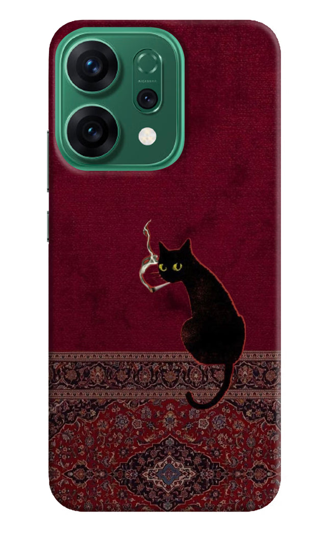 Midnight Cat Oppo Reno14 5G Hard Case Back Cover by Casekaro