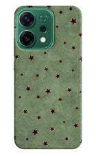 Green Stars Oppo Reno14 5G Hard Case Back Cover by Casekaro