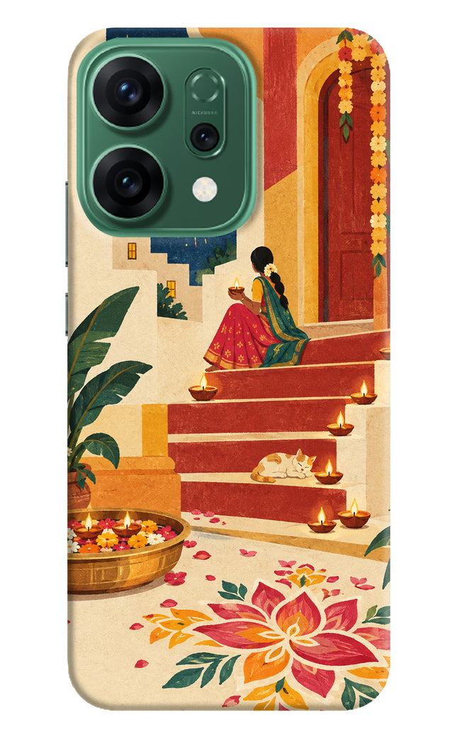 Diwali Rangoli Oppo Reno14 5G Hard Case Back Cover by Casekaro