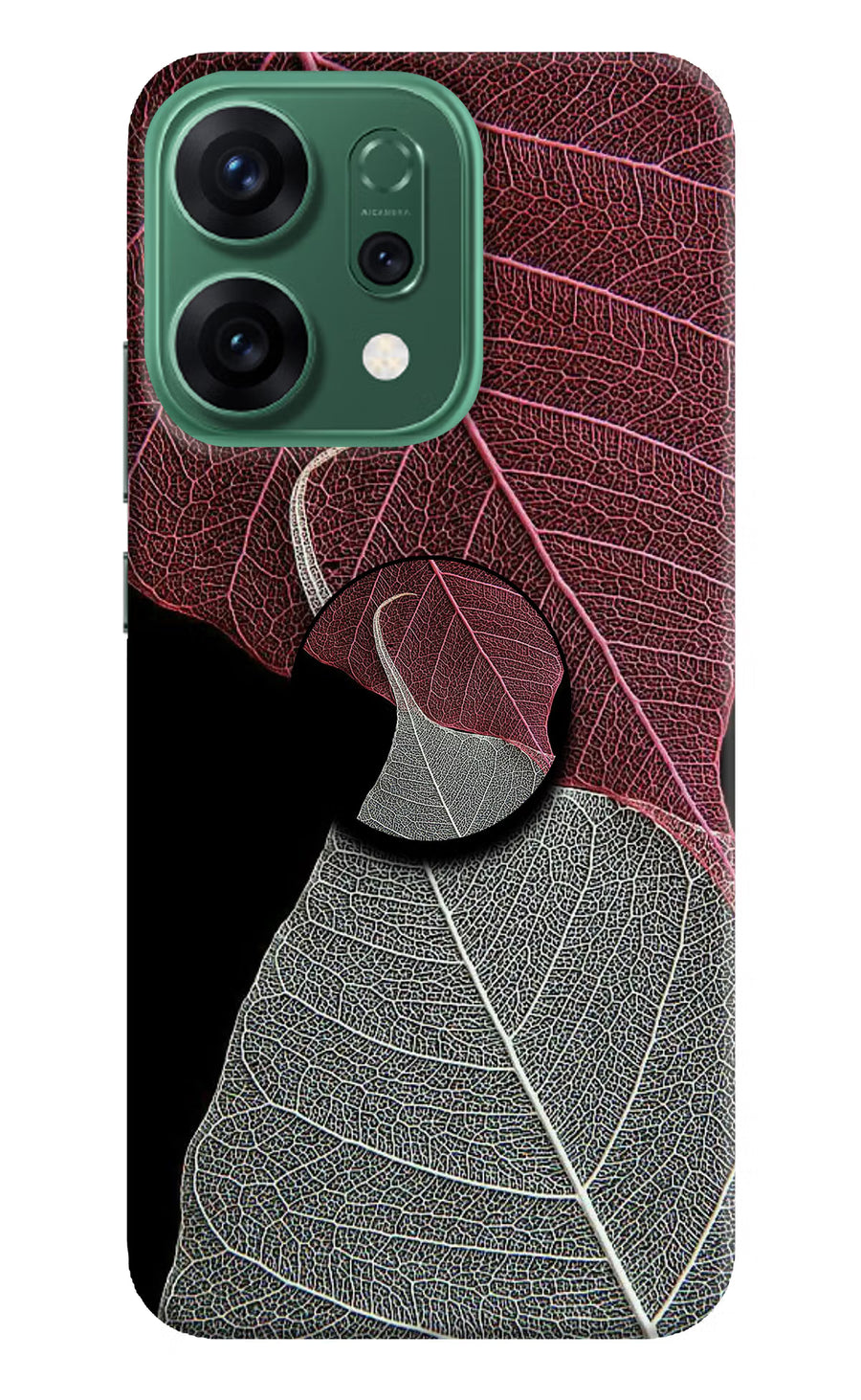 Leaf Pattern Oppo Reno14 5G Pop Case, Hard case
