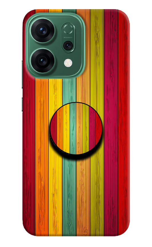 Multicolor Wooden Oppo Reno14 5G Pop Case