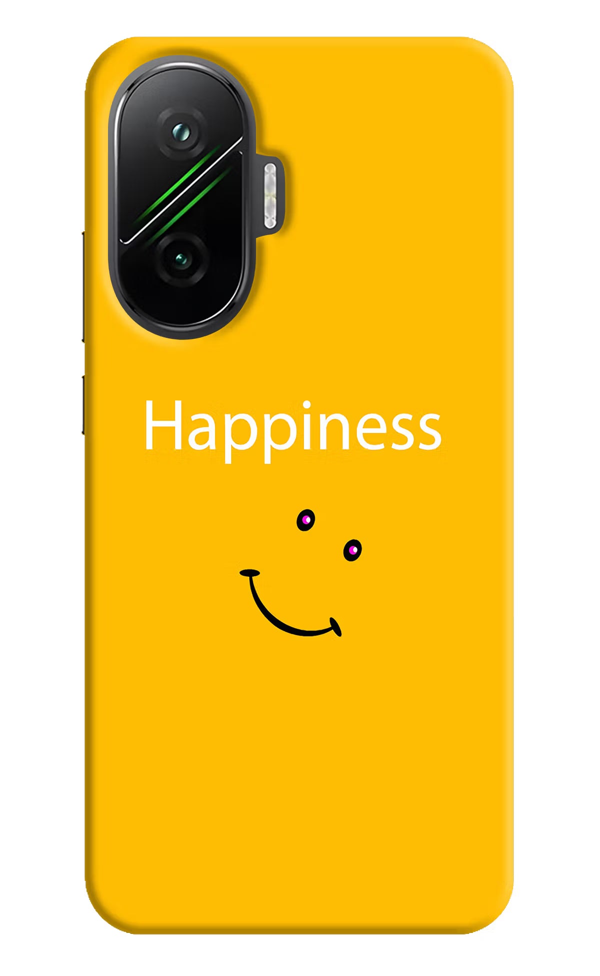 Happiness With Smiley Poco F7 5G Hard Case Back Cover by Casekaro