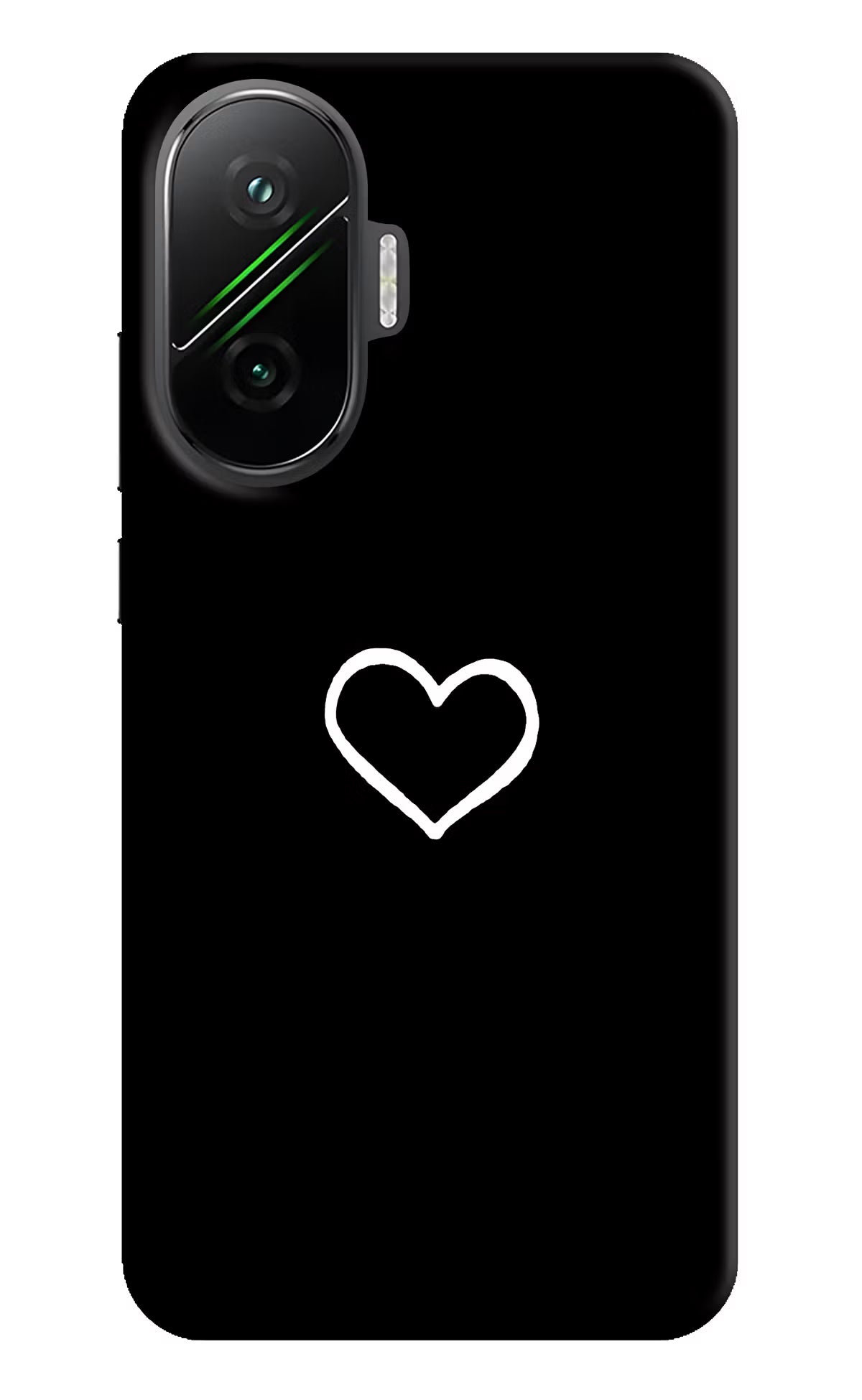 Heart Poco F7 5G Hard Case Back Cover by Casekaro