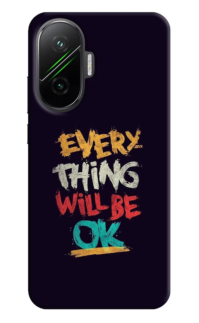 Everything Will Be Ok Poco F7 5G Hard Case Back Cover by Casekaro