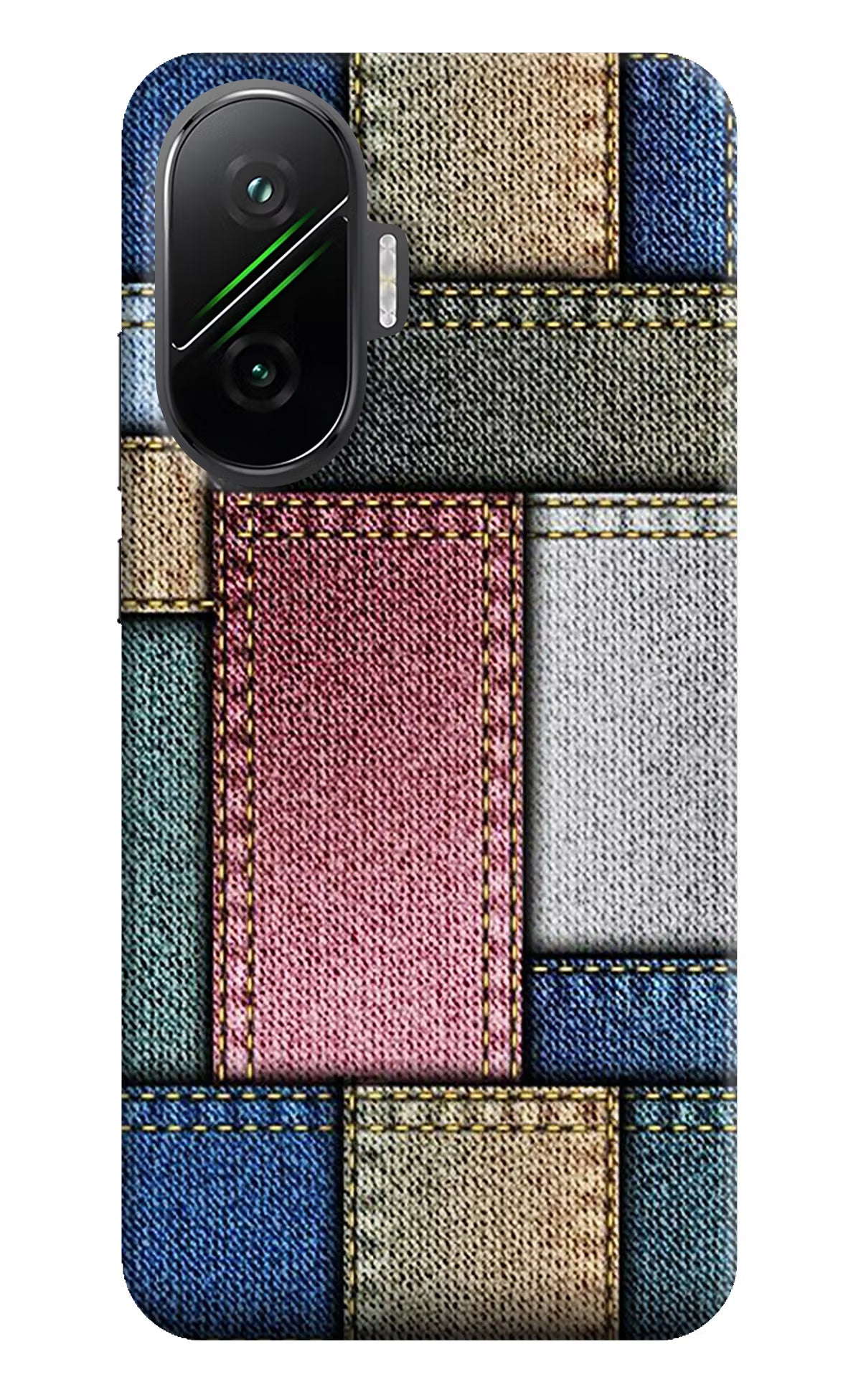 Multicolor Jeans Poco F7 5G Hard Case Back Cover by Casekaro