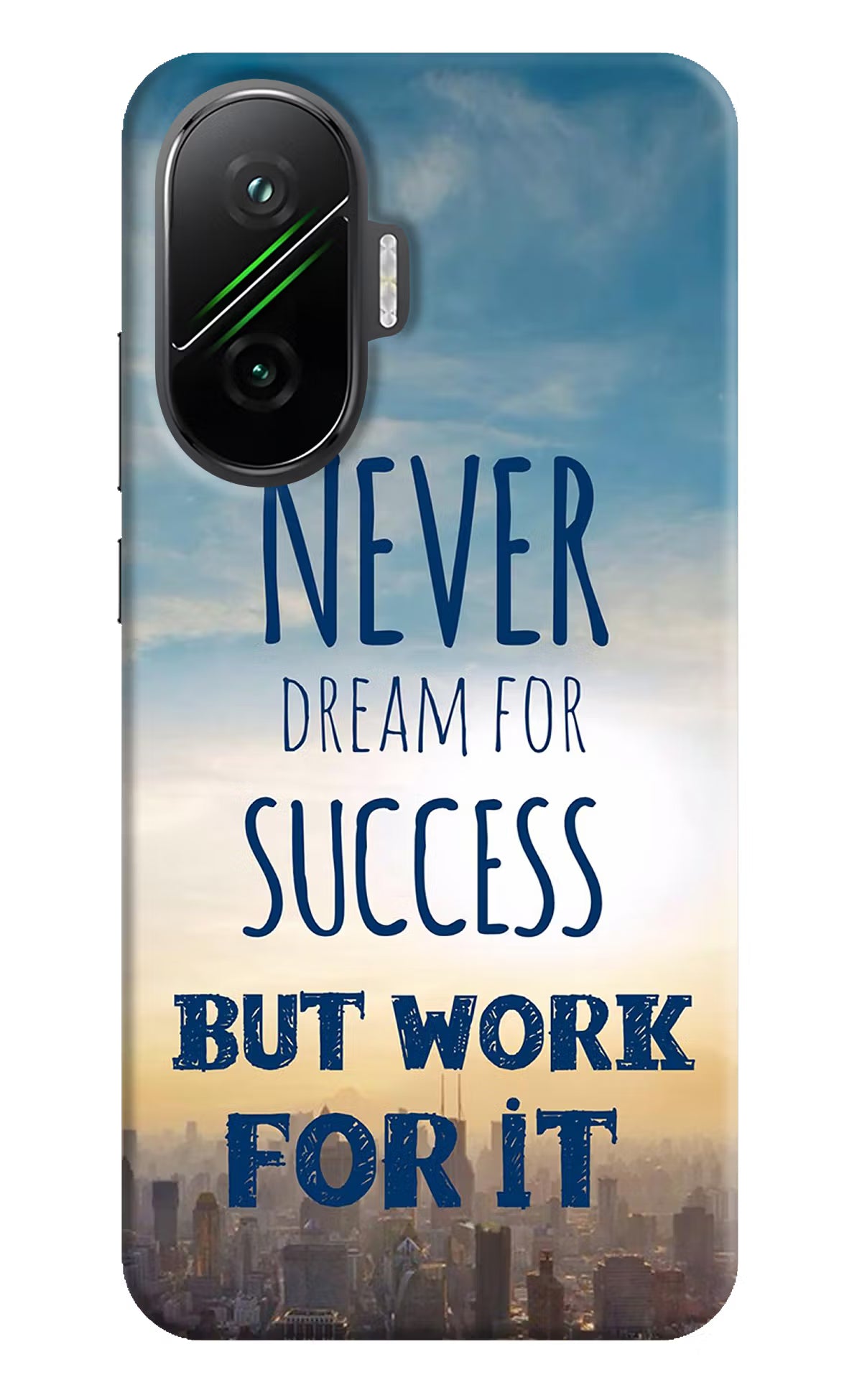 Never Dream For Success But Work For It Poco F7 5G Hard Case Back Cover by Casekaro