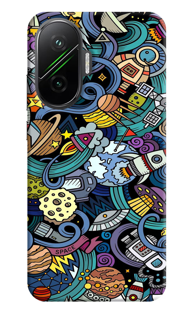 Space Abstract Poco F7 5G Hard Case Back Cover by Casekaro