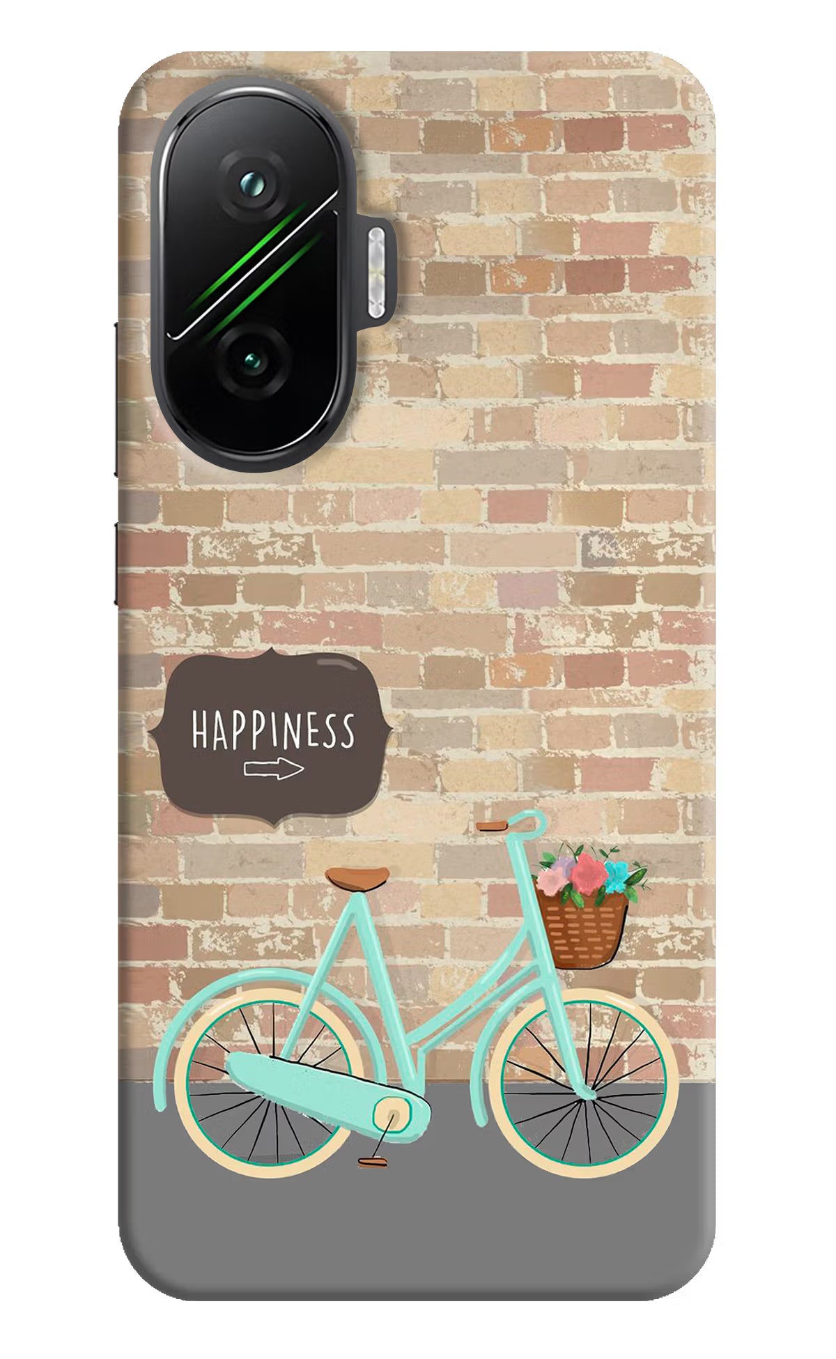 Happiness Artwork Poco F7 5G Hard Case Back Cover by Casekaro