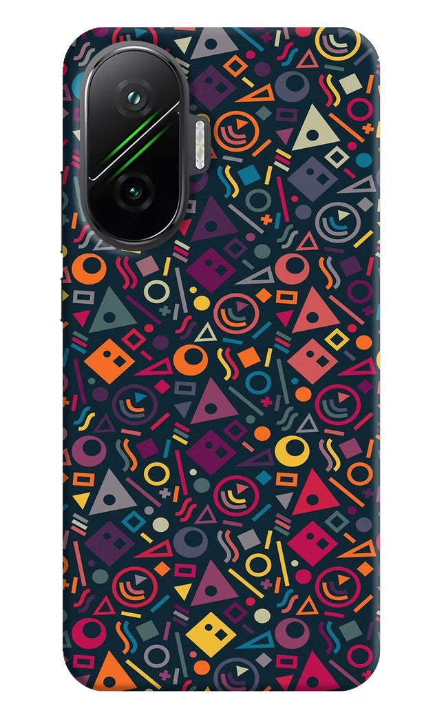 Geometric Abstract Poco F7 5G Hard Case Back Cover by Casekaro