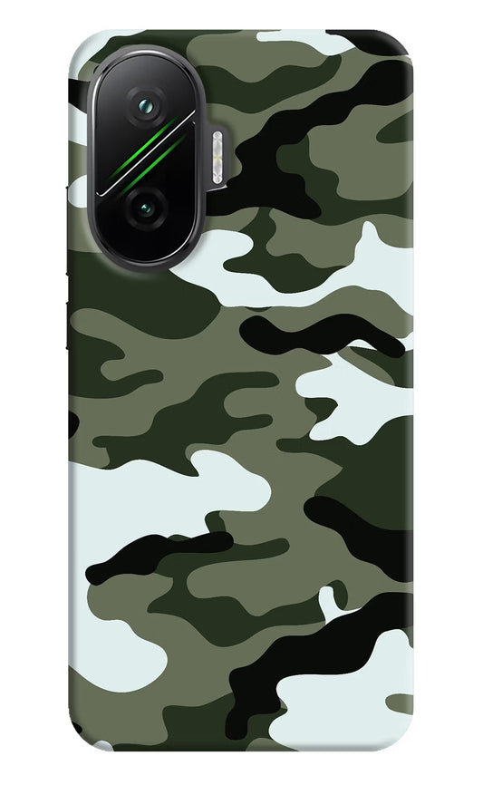 Camouflage Poco F7 5G Hard Case Back Cover by Casekaro