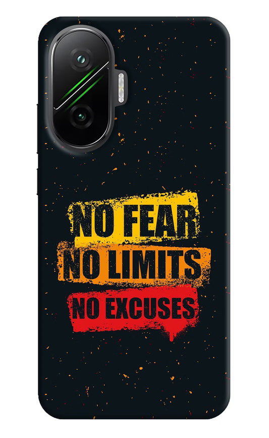 No Fear No Limits No Excuse Poco F7 5G Back Cover