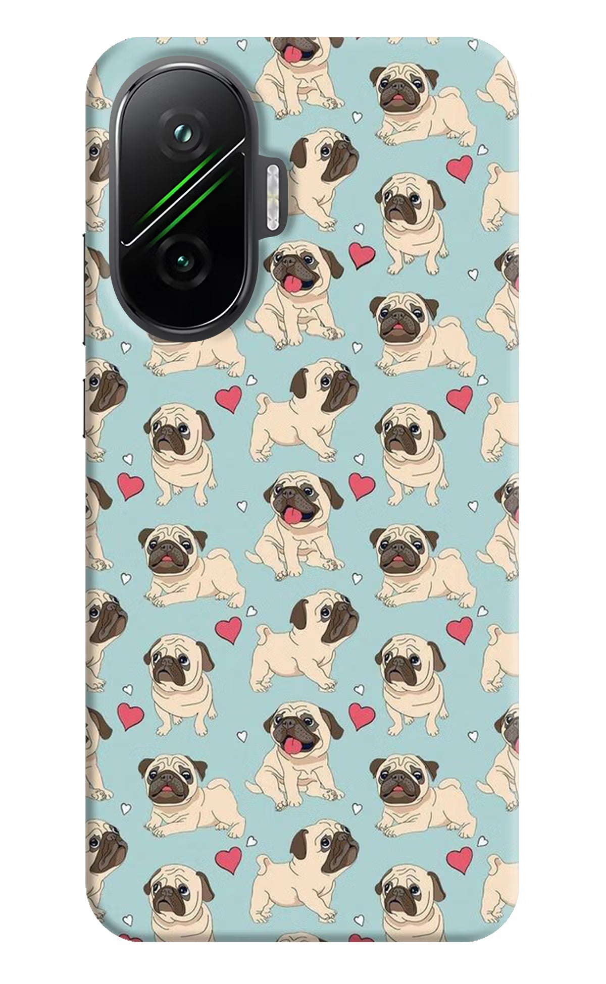 Pug Dog Poco F7 5G Hard Case Back Cover by Casekaro