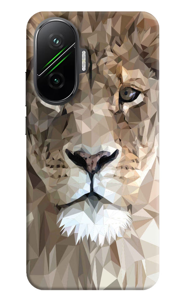 Lion Art Poco F7 5G Hard Case Back Cover by Casekaro