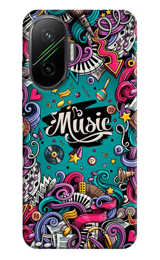 Music Graffiti Poco F7 5G Hard Case Back Cover by Casekaro