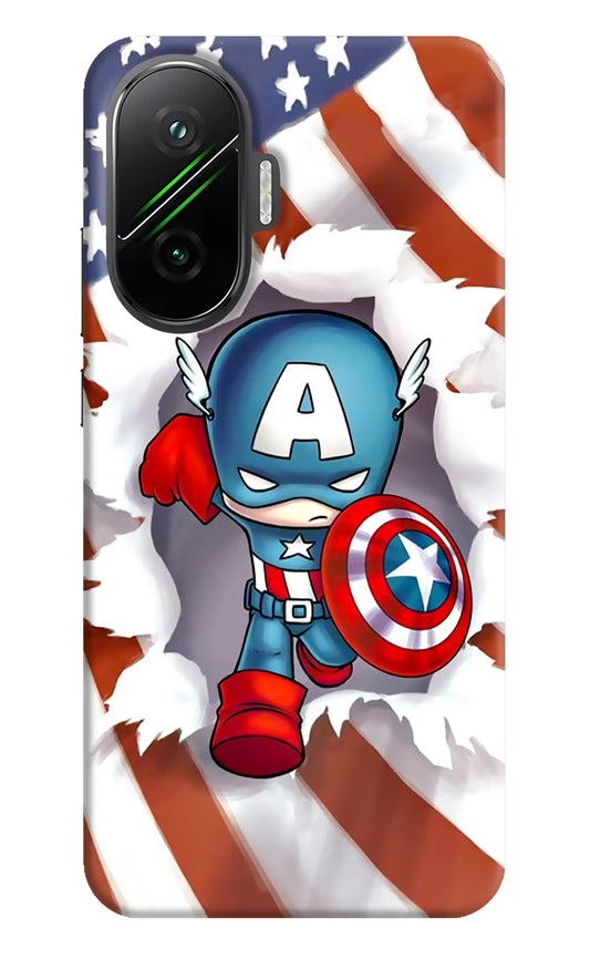 Captain America Poco F7 5G Hard Case Back Cover by Casekaro