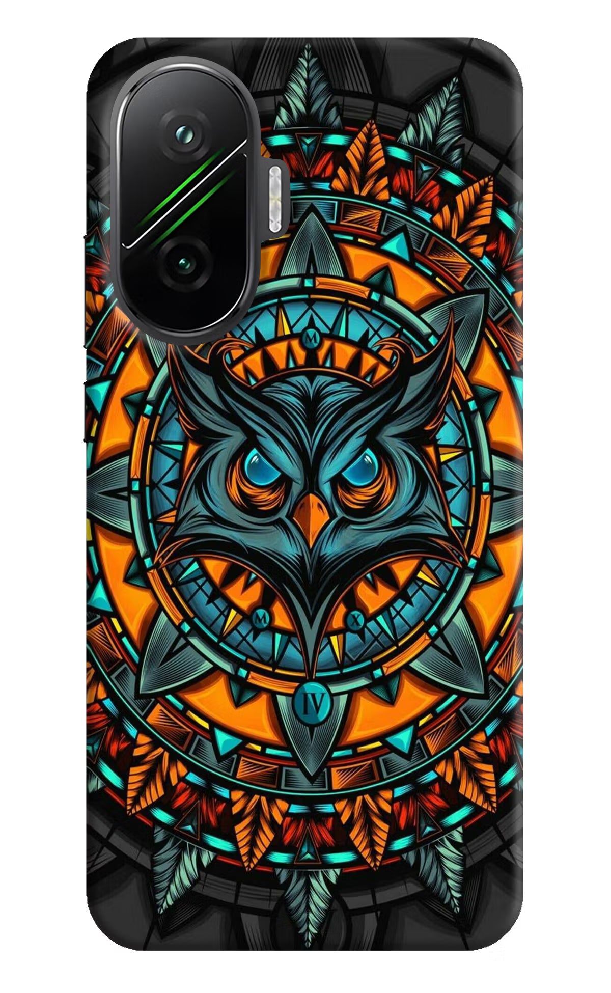 Angry Owl Art Poco F7 5G Hard Case Back Cover by Casekaro