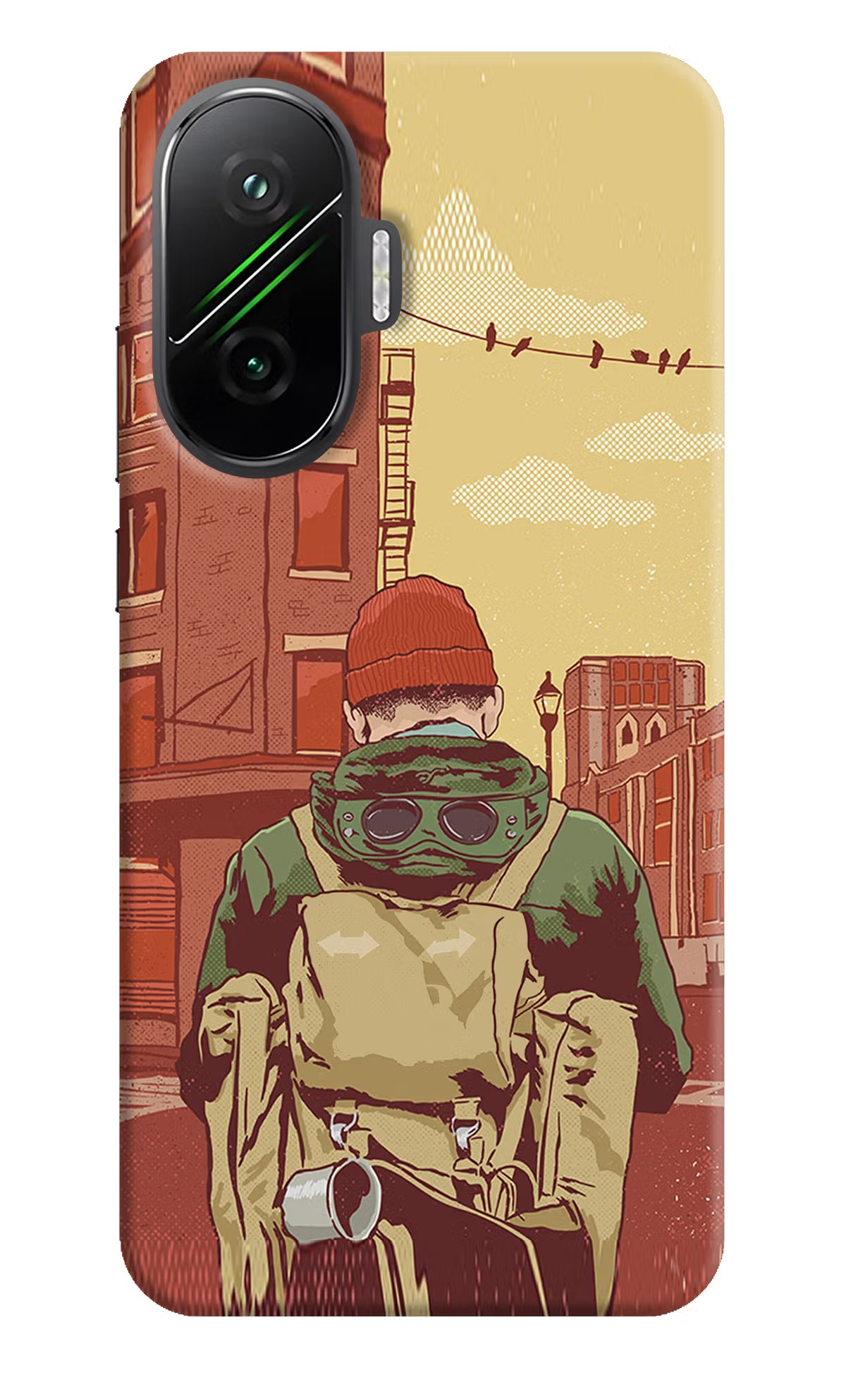 Adventurous Poco F7 5G Hard Case Back Cover by Casekaro