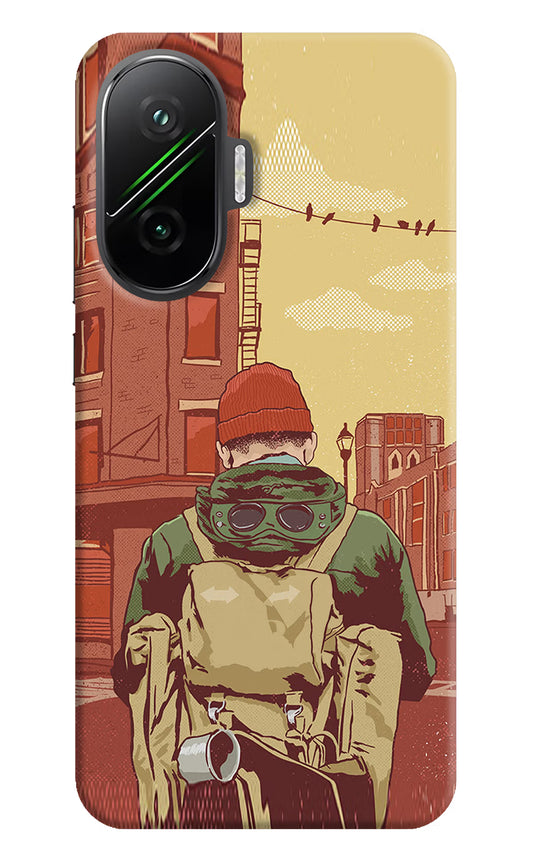 Adventurous Poco F7 5G Hard Case Back Cover by Casekaro