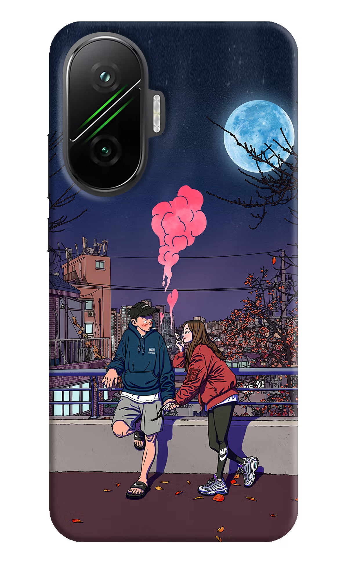 Chilling Couple Poco F7 5G Hard Case Back Cover by Casekaro