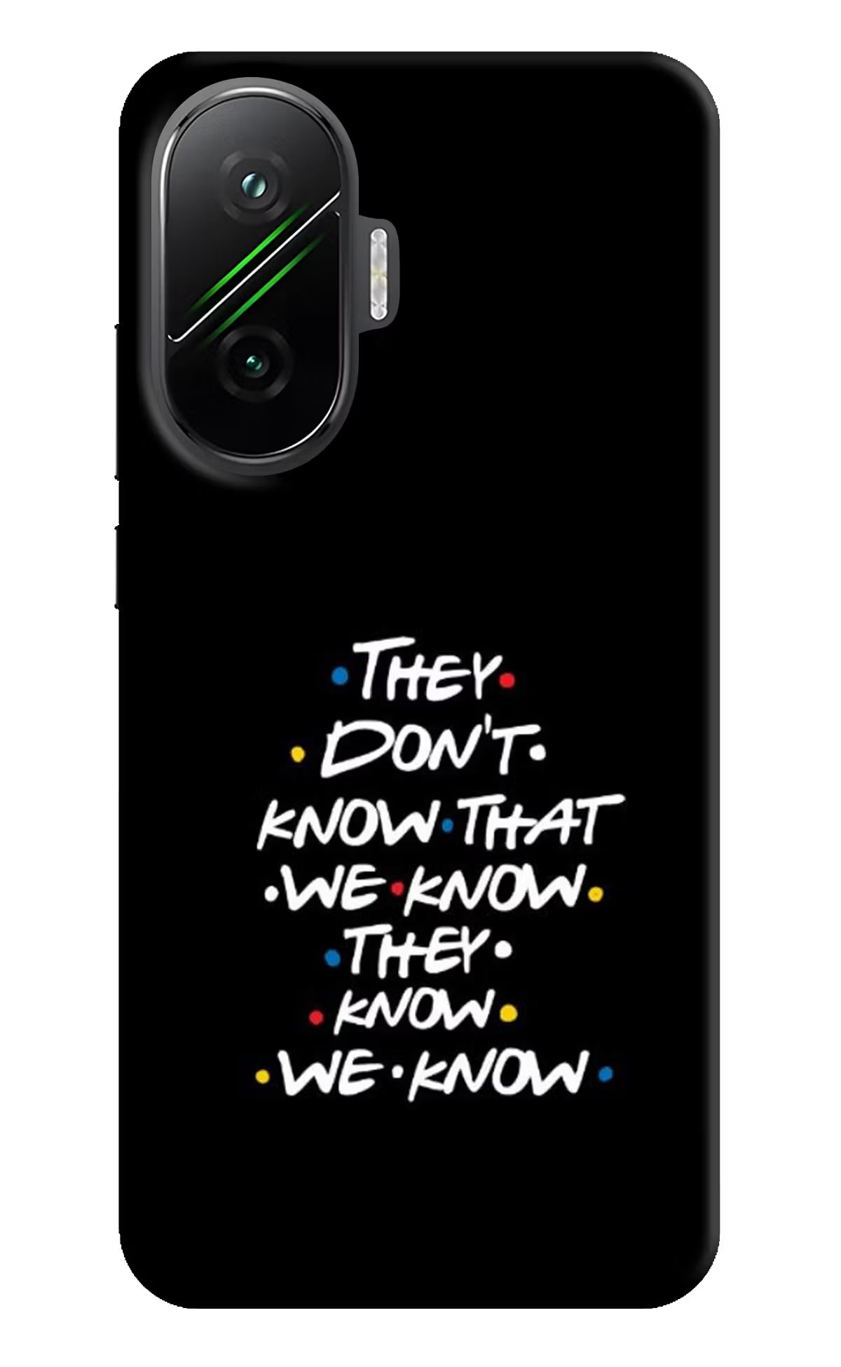 FRIENDS Dialogue Poco F7 5G Hard Case Back Cover by Casekaro