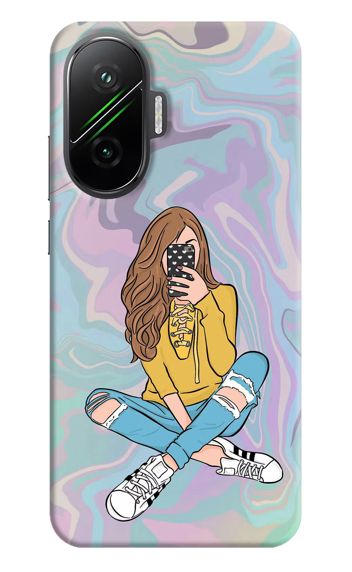 Selfie Girl Poco F7 5G Hard Case Back Cover by Casekaro